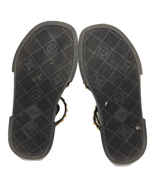 LOUIS VUITTON（ルイ ヴィトン）LOUIS VUITTON (ルイ ヴィトン) MAYA PLATFORM SANDAL ブラック サイズ:39の古着・服飾アイテム
