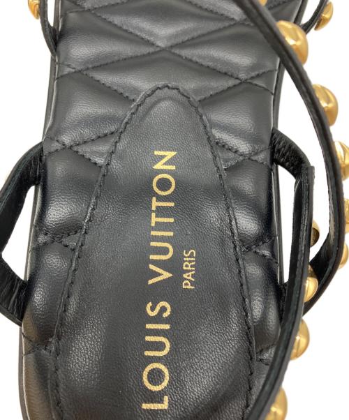 LOUIS VUITTON（ルイ ヴィトン）LOUIS VUITTON (ルイ ヴィトン) MAYA PLATFORM SANDAL ブラック サイズ:39の古着・服飾アイテム