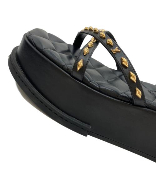LOUIS VUITTON（ルイ ヴィトン）LOUIS VUITTON (ルイ ヴィトン) MAYA PLATFORM SANDAL ブラック サイズ:39の古着・服飾アイテム