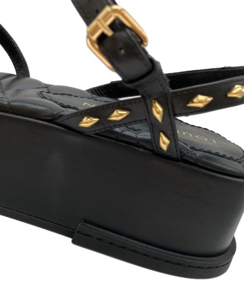 LOUIS VUITTON（ルイ ヴィトン）LOUIS VUITTON (ルイ ヴィトン) MAYA PLATFORM SANDAL ブラック サイズ:39の古着・服飾アイテム