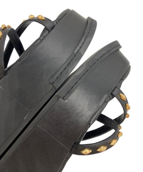 LOUIS VUITTON（ルイ ヴィトン）LOUIS VUITTON (ルイ ヴィトン) MAYA PLATFORM SANDAL ブラック サイズ:39の古着・服飾アイテム