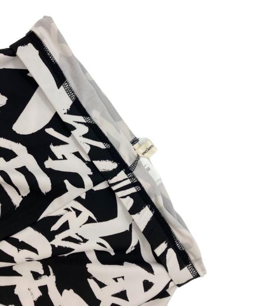 COMME des GARCONS（コムデギャルソン）COMME des GARCONS (コムデギャルソン) グラフィティプリントストレッチレギンスパンツ ブラック×ホワイト サイズ:Sの古着・服飾アイテム