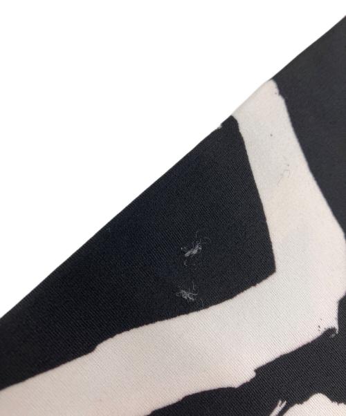 COMME des GARCONS（コムデギャルソン）COMME des GARCONS (コムデギャルソン) グラフィティプリントストレッチレギンスパンツ ブラック×ホワイト サイズ:Sの古着・服飾アイテム