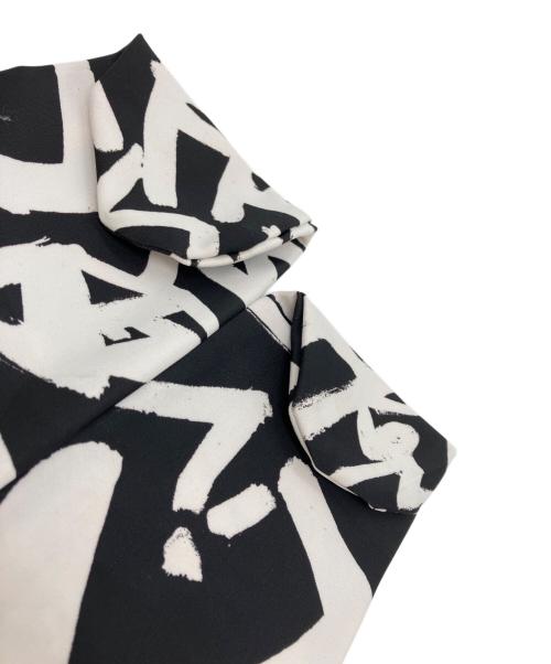 COMME des GARCONS（コムデギャルソン）COMME des GARCONS (コムデギャルソン) グラフィティプリントストレッチレギンスパンツ ブラック×ホワイト サイズ:Sの古着・服飾アイテム