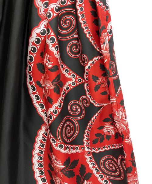 tricot COMME des GARCONS（トリココムデギャルソン）tricot COMME des GARCONS (トリココムデギャルソン) スカート ブラック×レッド サイズ:不明の古着・服飾アイテム