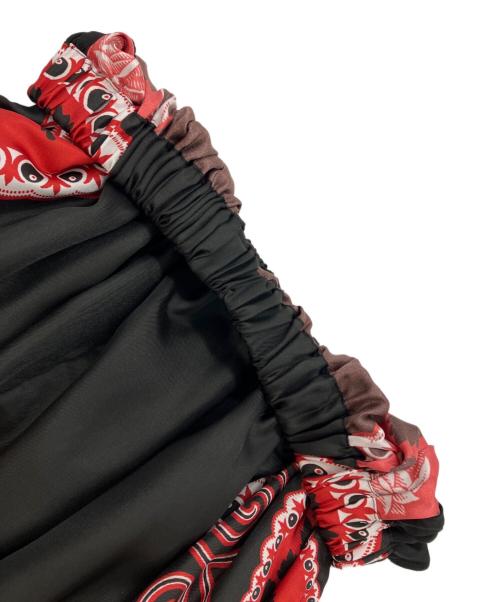 tricot COMME des GARCONS（トリココムデギャルソン）tricot COMME des GARCONS (トリココムデギャルソン) スカート ブラック×レッド サイズ:不明の古着・服飾アイテム