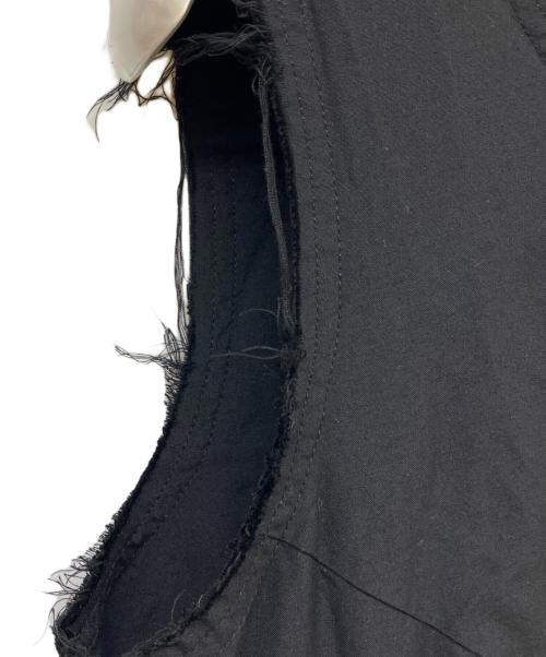COMME des GARCONS（コムデギャルソン）COMME des GARCONS (コムデギャルソン) 変形ノースリーブブラウス ブラック サイズ:Sの古着・服飾アイテム