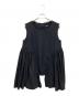 COMME des GARCONS（コムデギャルソン）の古着「変形ノースリーブブラウス」｜ブラック
