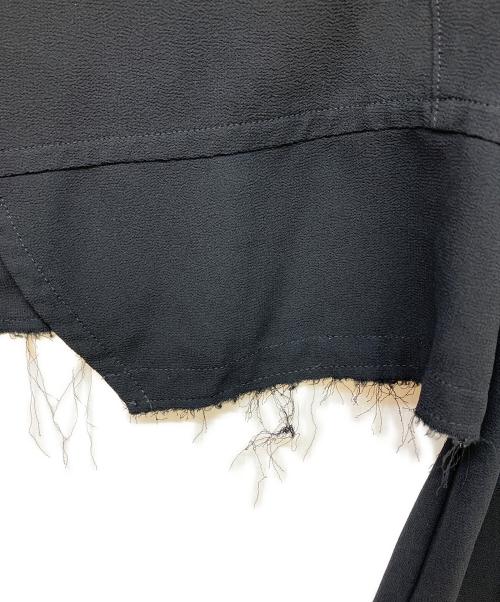 COMME des GARCONS COMME des GARCONS（コムデギャルソン コムデギャルソン）COMME des GARCONS COMME des GARCONS (コムデギャルソン コムデギャルソン) シースルークロップドテーラードジャケット ブラック サイズ:Lの古着・服飾アイテム