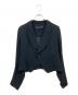 COMME des GARCONS COMME des GARCONS（コムデギャルソン コムデギャルソン）の古着「シースルークロップドテーラードジャケット」｜ブラック