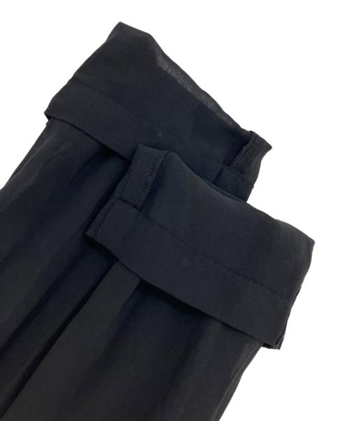 COMME des GARCONS（コムデギャルソン）COMME des GARCONS (コムデギャルソン) レースドッキングシースルーロングシャツ ブラック サイズ:Sの古着・服飾アイテム