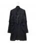 COMME des GARCONS（コムデギャルソン）の古着「レースドッキングシースルーロングシャツ」｜ブラック