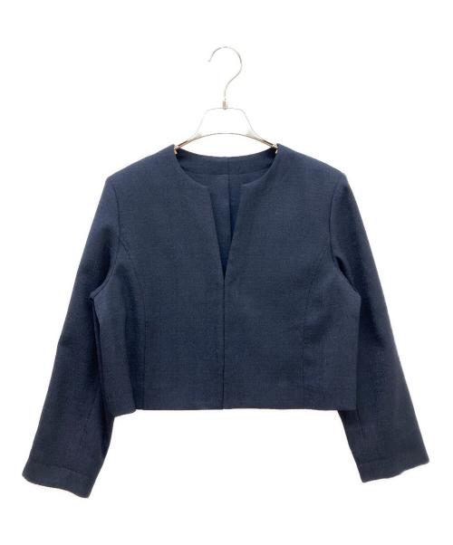 BARNEYS NEWYORK（バーニーズ・ニューヨーク）BARNEYS NEWYORK (バーニーズ・ニューヨーク) セットアップタックドレス ネイビー サイズ:36の古着・服飾アイテム