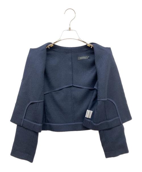 BARNEYS NEWYORK（バーニーズ・ニューヨーク）BARNEYS NEWYORK (バーニーズ・ニューヨーク) セットアップタックドレス ネイビー サイズ:36の古着・服飾アイテム