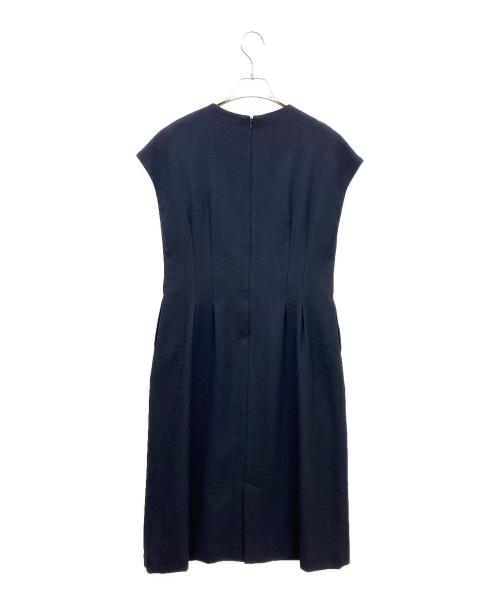 BARNEYS NEWYORK（バーニーズ・ニューヨーク）BARNEYS NEWYORK (バーニーズ・ニューヨーク) セットアップタックドレス ネイビー サイズ:36の古着・服飾アイテム