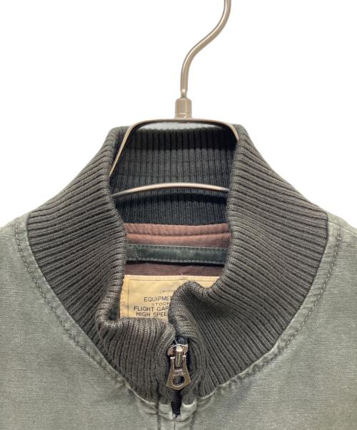 AVIREX（アヴィレックス）AVIREX (アヴィレックス) バックプリント タンカースジャケット オリーブ サイズ:Mの古着・服飾アイテム