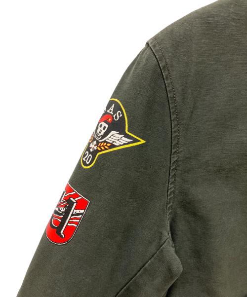 AVIREX（アヴィレックス）AVIREX (アヴィレックス) バックプリント タンカースジャケット オリーブ サイズ:Mの古着・服飾アイテム