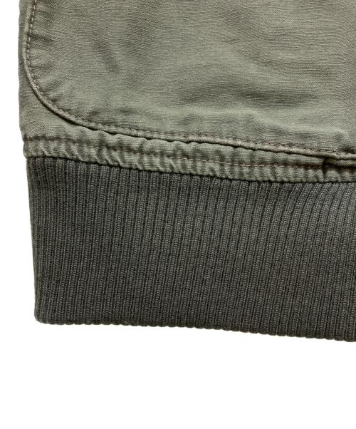 AVIREX（アヴィレックス）AVIREX (アヴィレックス) バックプリント タンカースジャケット オリーブ サイズ:Mの古着・服飾アイテム
