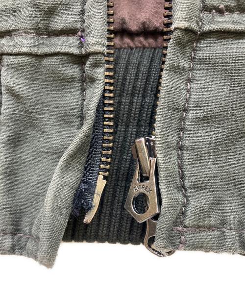 AVIREX（アヴィレックス）AVIREX (アヴィレックス) バックプリント タンカースジャケット オリーブ サイズ:Mの古着・服飾アイテム