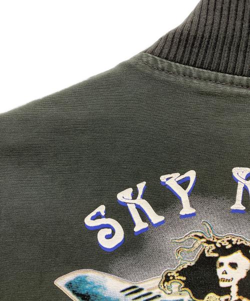 AVIREX（アヴィレックス）AVIREX (アヴィレックス) バックプリント タンカースジャケット オリーブ サイズ:Mの古着・服飾アイテム