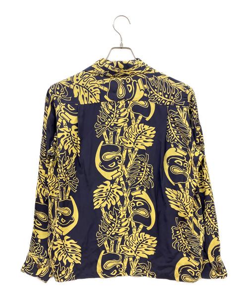 Sun Surf（サンサーフ）Sun Surf (サンサーフ) アロハシャツ ネイビー×イエロー サイズ:Mの古着・服飾アイテム