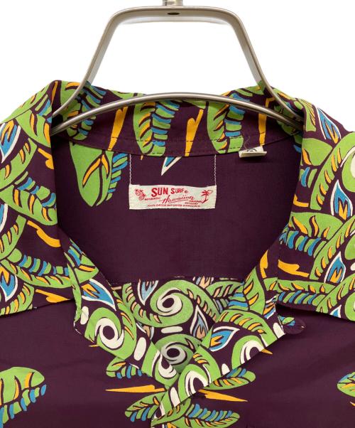 Sun Surf（サンサーフ）Sun Surf (サンサーフ) アロハシャツ パープル サイズ:Sの古着・服飾アイテム