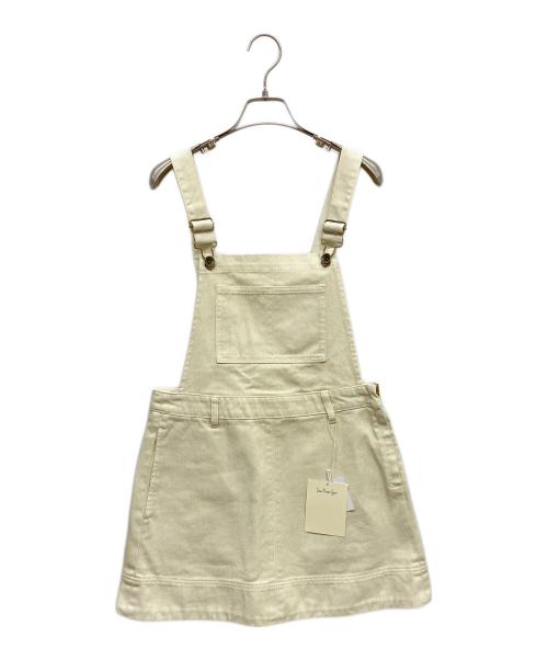 Sea Room lynn（シールームリン）Sea Room lynn (シールームリン) デニムサロペットスカート アイボリー サイズ:Sの古着・服飾アイテム