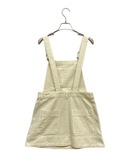 Sea Room lynn（シールームリン）Sea Room lynn (シールームリン) デニムサロペットスカート アイボリー サイズ:Sの古着・服飾アイテム