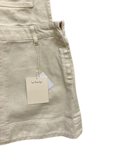 Sea Room lynn（シールームリン）Sea Room lynn (シールームリン) デニムサロペットスカート アイボリー サイズ:Sの古着・服飾アイテム