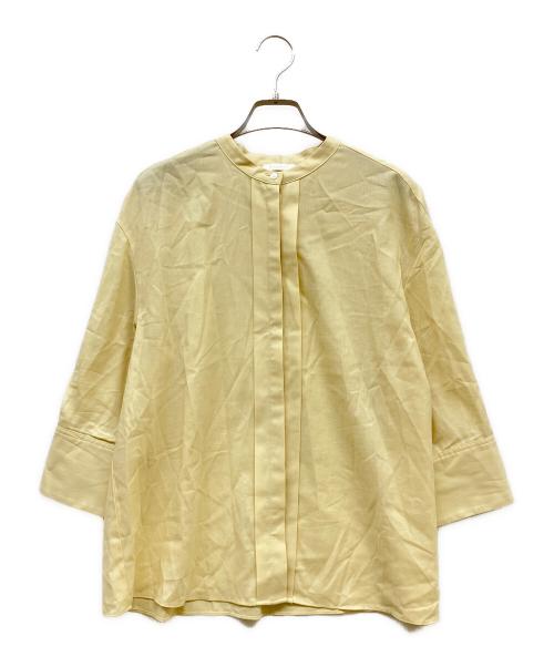 BALLSEY（ボールジィ）BALLSEY (ボールジィ) クリスタルコットン ハーフスリーブブラウス イエロー サイズ:SIZE 36の古着・服飾アイテム