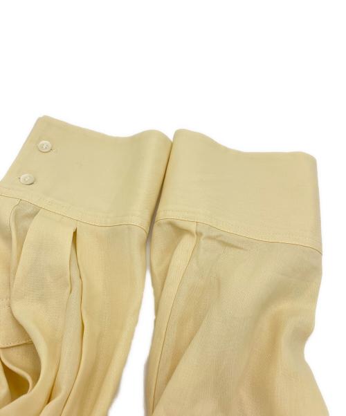 BALLSEY（ボールジィ）BALLSEY (ボールジィ) クリスタルコットン ハーフスリーブブラウス イエロー サイズ:SIZE 36の古着・服飾アイテム