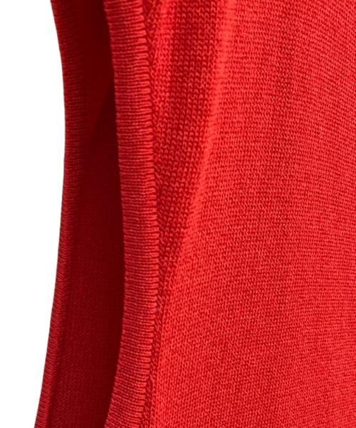 Rene（ルネ）Rene (ルネ) ノースリーブニットワンピース レッド サイズ:36の古着・服飾アイテム