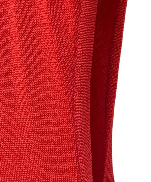 Rene（ルネ）Rene (ルネ) ノースリーブニットワンピース レッド サイズ:36の古着・服飾アイテム
