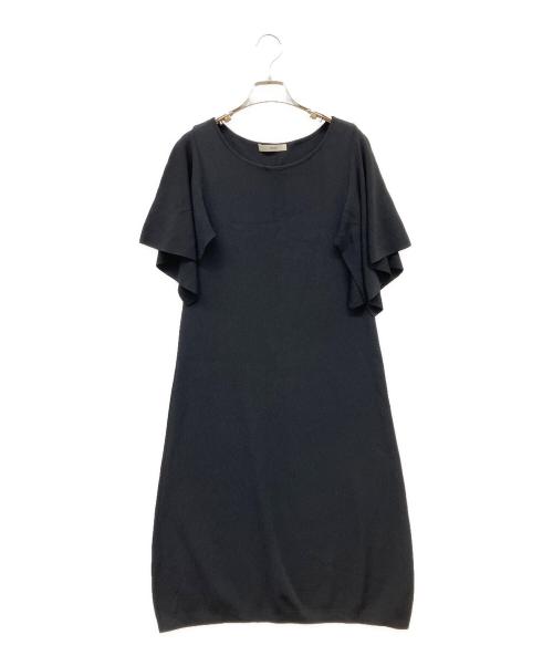 Rene（ルネ）Rene (ルネ) ニットワンピース ブラック サイズ:SIZE 36の古着・服飾アイテム