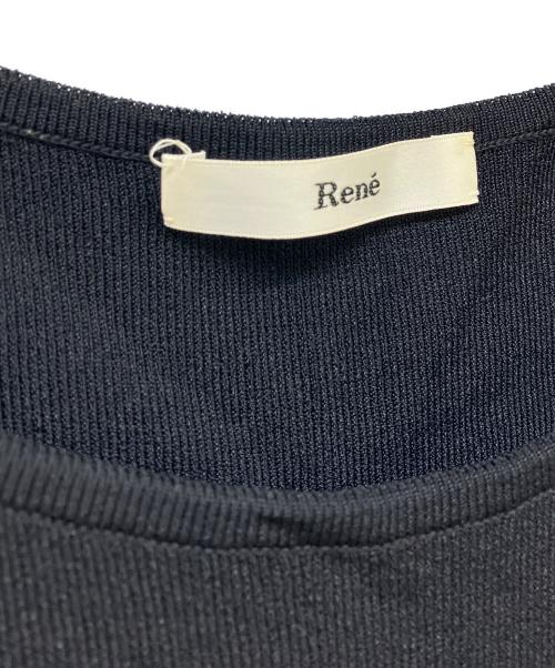 Rene（ルネ）Rene (ルネ) ニットワンピース ブラック サイズ:SIZE 36の古着・服飾アイテム