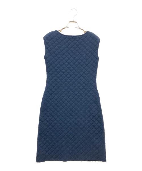Rene（ルネ）Rene (ルネ) キルティングノースリーブワンピース ネイビー サイズ:SIZE 36の古着・服飾アイテム