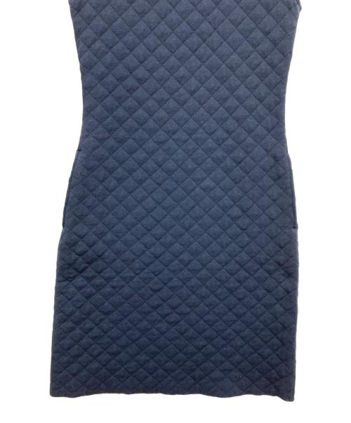 Rene（ルネ）Rene (ルネ) キルティングノースリーブワンピース ネイビー サイズ:SIZE 36の古着・服飾アイテム