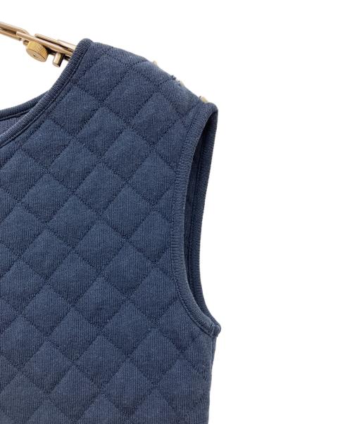 Rene（ルネ）Rene (ルネ) キルティングノースリーブワンピース ネイビー サイズ:SIZE 36の古着・服飾アイテム