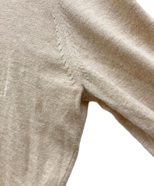 SHISHIKUI（シシクイ）SHISHIKUI (シシクイ) コットンカシミヤクロップドニット ベージュ サイズ:SIZE Freeの古着・服飾アイテム
