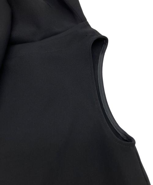 Noble（ノーブル）Noble (ノーブル) ソフトツイルケープブラウス ブラック サイズ:-の古着・服飾アイテム