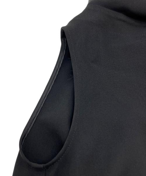 Noble（ノーブル）Noble (ノーブル) ソフトツイルケープブラウス ブラック サイズ:-の古着・服飾アイテム
