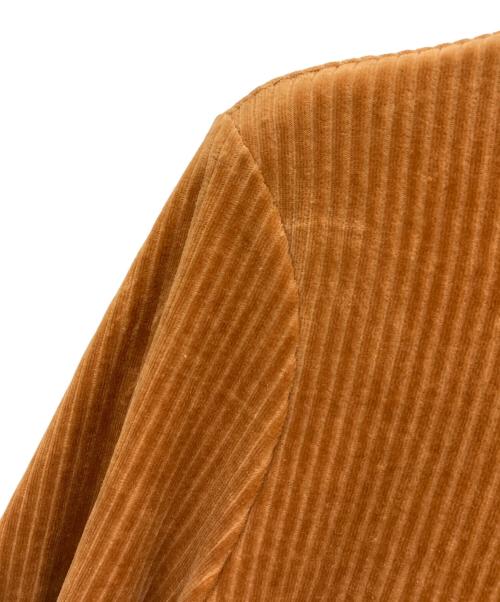 Mame Kurogouchi（マメクロゴウチ）Mame Kurogouchi (マメクロゴウチ) Ribbed Velour Jersey Dress ブラウン サイズ:1の古着・服飾アイテム