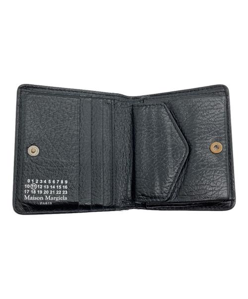 Maison Margiela（メゾンマルジェラ）Maison Margiela (メゾンマルジェラ) バイフォールドレザー ウォレット ブラックの古着・服飾アイテム
