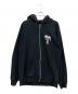 stussy（ステューシー）の古着「WORLD TOUR ZIP HOODIE」｜ブラック