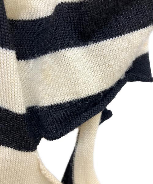 TAO COMME des GARCONS（タオ コムデギャルソン）TAO COMME des GARCONS (タオ コムデギャルソン) ボーダーニットパンツ ホワイト×ブラック サイズ:Mの古着・服飾アイテム
