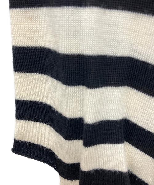 TAO COMME des GARCONS（タオ コムデギャルソン）TAO COMME des GARCONS (タオ コムデギャルソン) ボーダーニットパンツ ホワイト×ブラック サイズ:Mの古着・服飾アイテム