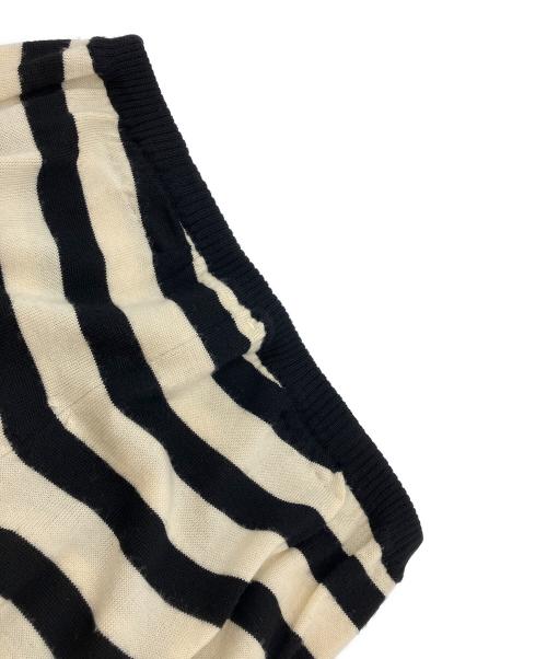 TAO COMME des GARCONS（タオ コムデギャルソン）TAO COMME des GARCONS (タオ コムデギャルソン) ボーダーニットパンツ ホワイト×ブラック サイズ:Mの古着・服飾アイテム