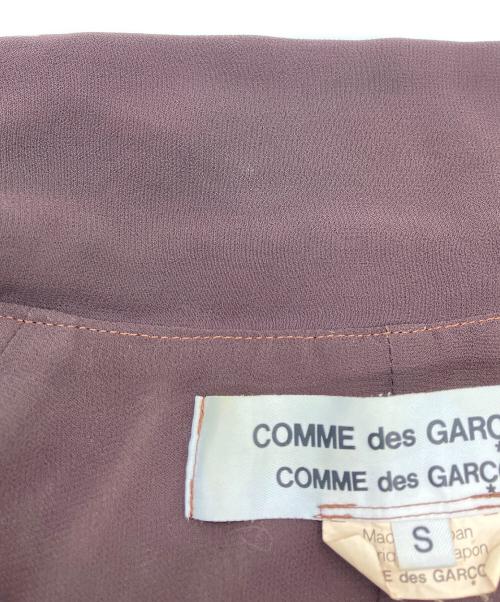 COMME des GARCONS COMME des GARCONS（コムデギャルソン コムデギャルソン）COMME des GARCONS COMME des GARCONS (コムデギャルソン コムデギャルソン) キュプラショートジャケット ブラウン サイズ:SIZE Sの古着・服飾アイテム