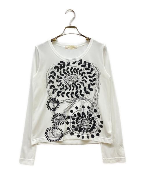 COMME des GARCONS（コムデギャルソン）COMME des GARCONS (コムデギャルソン) ロングスリーブカットソー ホワイト サイズ:SIZE Sの古着・服飾アイテム