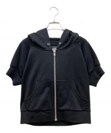 Y-3（ワイスリー）の古着「半袖ジップパーカー」｜ブラック